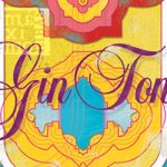 ilustración dibujo de botella de gin tonic